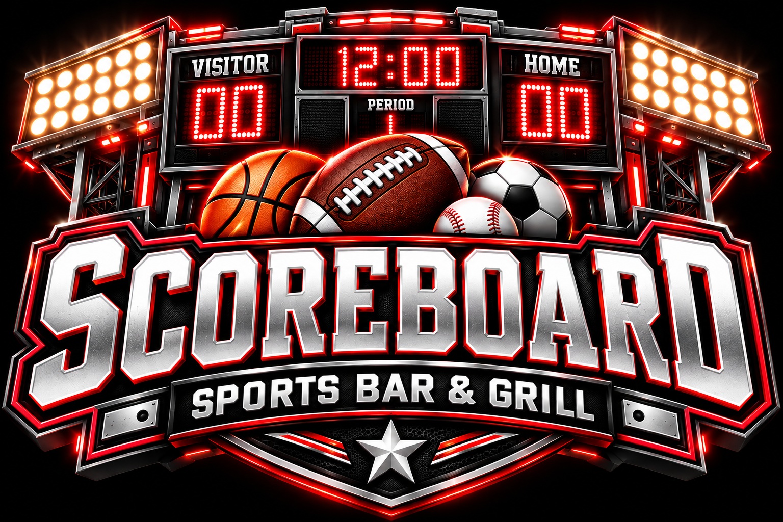 Scoreboard Sports Bar and Grill official logo